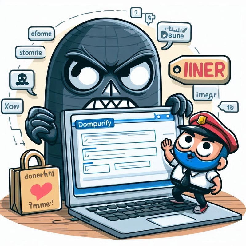 How to use DomPurify with innerHTML to prevent XSS attacks? 