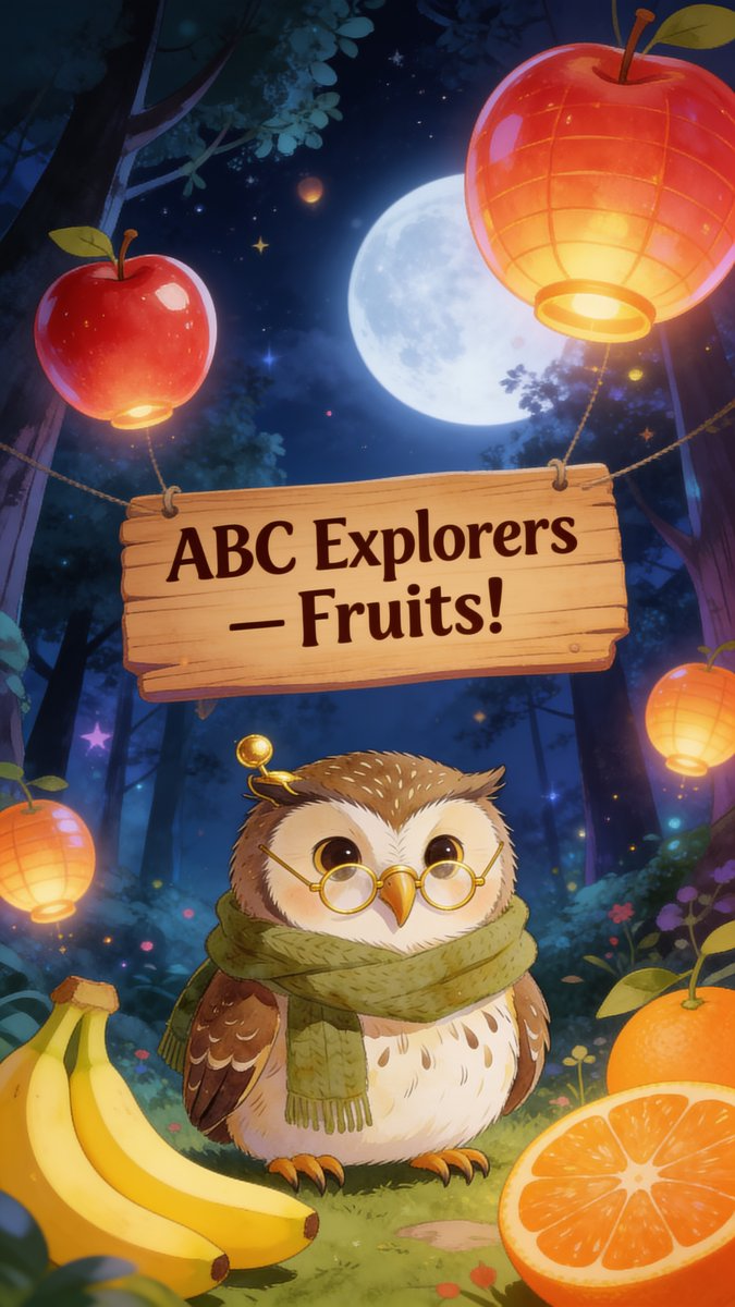 🍎 ABC探险队 Vol.1 — 水果大冒险！Fruits Adventure!