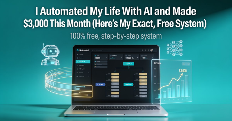 I Automated My Life With AI and Made $3,000 This Month (Here’s My Exact, Free System)