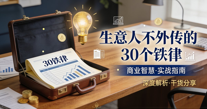 生意人不外传的30个铁律