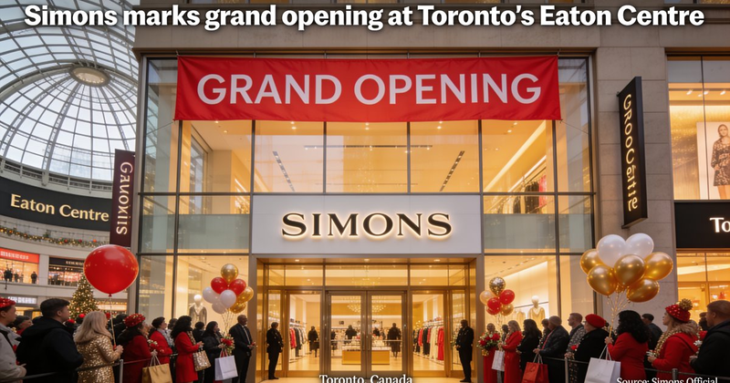 Simons marks grand opening at Toronto's Eaton Centre