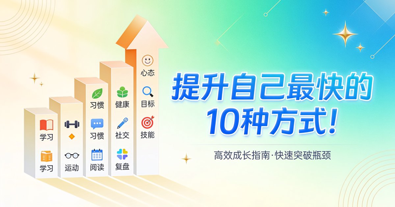 提升自己最快的10种方式！