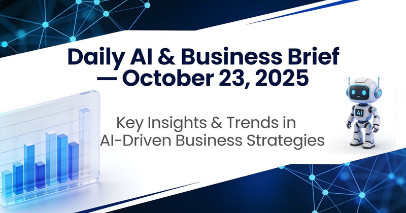 [Daily AI & Business Brief — October 23, 2025]