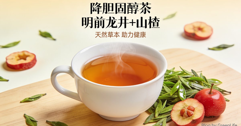 降胆固醇茶 明前龙井+山楂