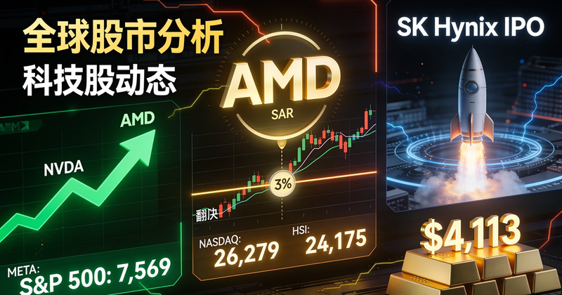 ⚡ 散戶每日指南：SK Hynix 史詩級登陸納斯達克、META 暴升 5%、AMD 距翻燈僅 3%——散戶如何在「記憶體新秩序」中找到自己的節奏？ — July 10, 2026