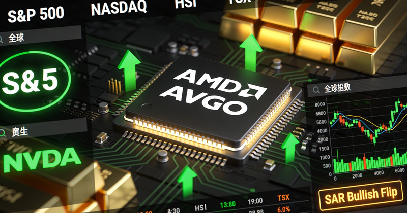 🚨🟢 散戶每日指南：AMD 翻多！AVGO 距翻多僅 1.96%——開盤全面跳空後奇蹟反轉，半導體反攻號角已吹響？ — July 22, 2026