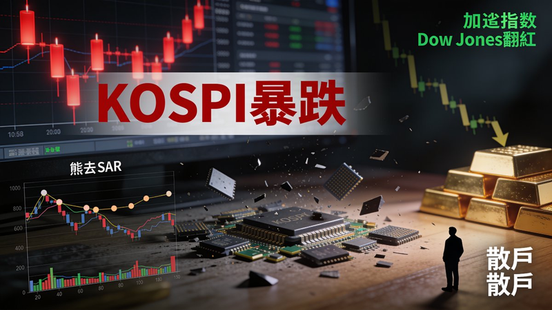 🩸 散戶每日指南：KOSPI 史詩級 -10.84% 崩盤，AMD 最後牛燈熄滅！五大半導體全線看跌，開盤 15 分鐘跳空殺戮全記錄 — July 28, 2026