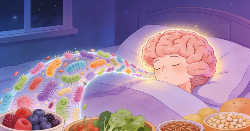 🦠💤 Your Gut Is Talking to Your Brain at 2 AM — Here's How to Make It a Good Conversation