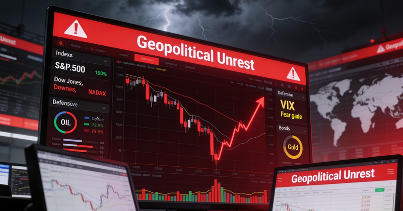 🔴 Market Overview: Iran Fears &amp; Asia AI Rout Trigger Broad Sell-Off — AVGO Last Bull Standing at 0.88% — July 17, 2026
