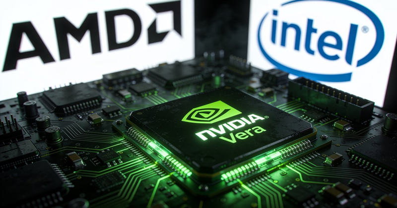 NVIDIA Vera CPU Drops the Gauntlet: 2x x86 Performance, 10x Efficiency — Right Before AMD's Big Day