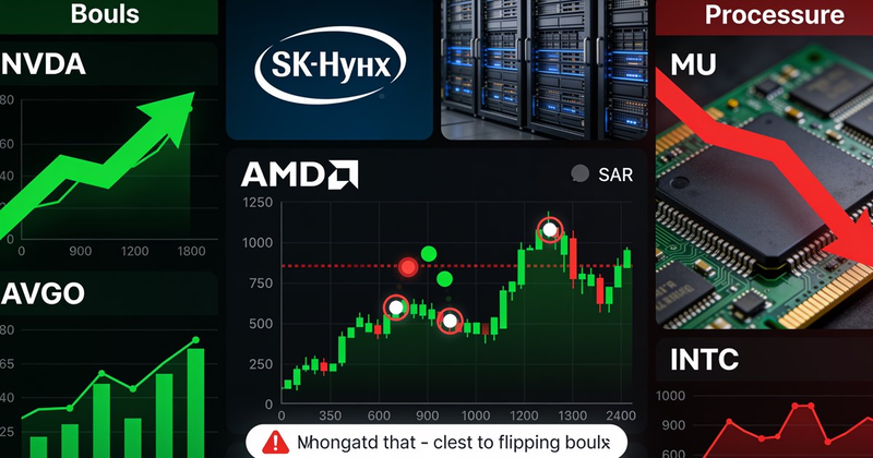 ⚡🔴 Turning Point Alert: AMD 3% From Bullish Flip as SK Hynix Debut Shakes Memory Trade, NVDA Surges on Morgan Stanley Boost — July 10, 2026