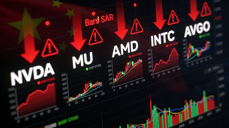 🚨 Turning Point Alert: NVDA Flips Bearish — All 5 Semis Now Red as China Chip Fears &amp; AI CapEx Doubts Fuel Broad Sell-Off — July 27, 2026