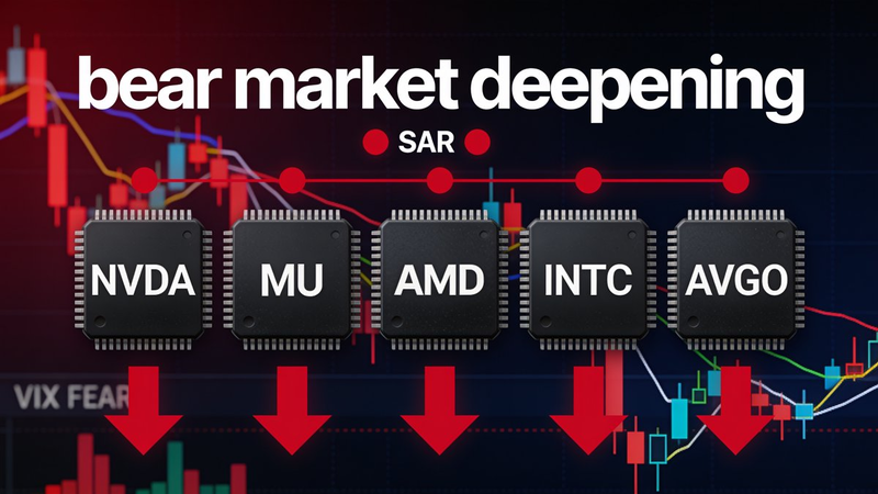 🔴🔴 Turning Point Alert: Bearish Deepening — MU Craters 9.94%, All 5 Semis Sink Deeper as FOMC Hold Fails to Calm Nerves — July 29, 2026