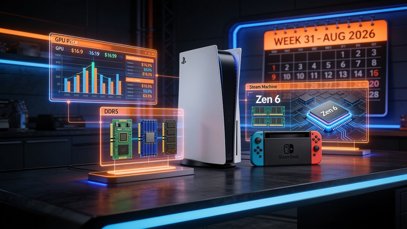 🔥 PC Hardware Weekly Recap: DDR5 Prices CRASH, Steam Machine Lands, Zen 6 Goes Nuclear — Week of July 28–Aug 1, 2026