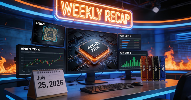 The Week in PC Hardware: AMD Drops Zen 6, Intel Crushes Earnings, DDR5 Keeps Burning, and DLSS 5 Goes Solo