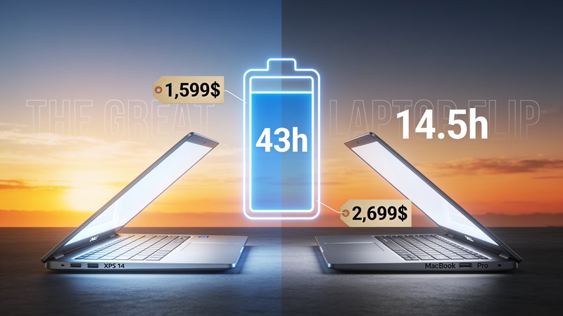 The Great Laptop Flip of 2026: Windows Now Crushes MacBook on Battery — and Apple Just Made It $500 More Expensive