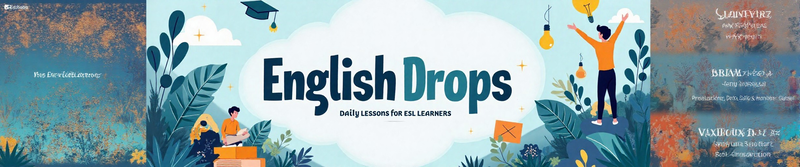 EnglishDrops - Every drop shapes your fluency.