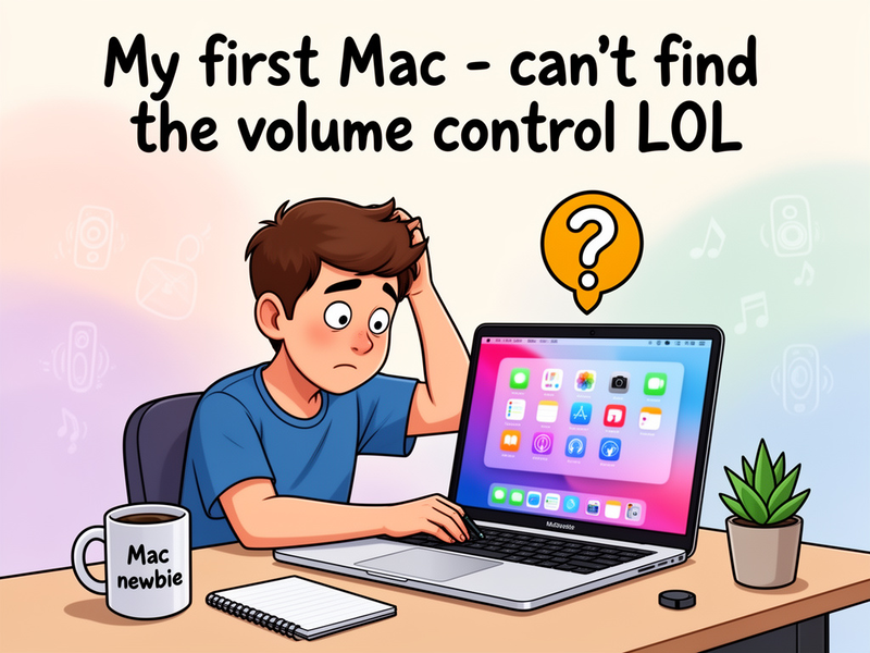 My first Mac - can't find the volume control LOL