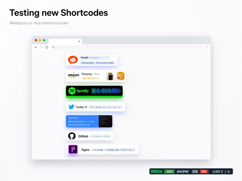 Test new Shortcodes