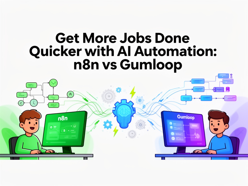 Get More Jobs Done Quicker with AI Automation: n8n vs Gumloop