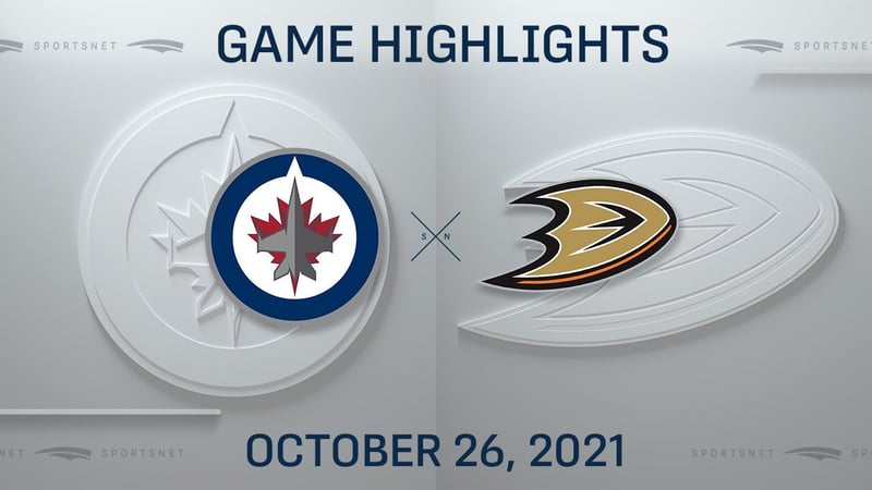  | NHL Highlights | Jets vs. Ducks - Oct. 26, 2021 - SPORTSNET
