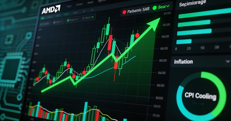 🚨🟢 Turning Point Alert: AMD Flips Bullish as Cool CPI Ignites Chip Rebound — MU Soars 5%, All 5 Semis Rally — July 14, 2026