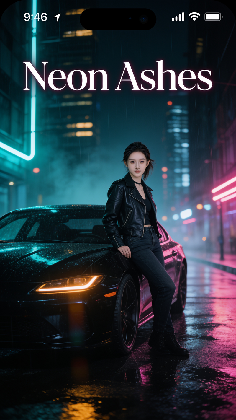 π Neon Ashes β A Dark Ambient Techno Night Drive